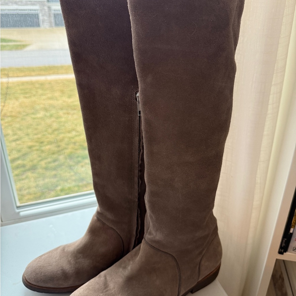 UGG Tan Suede Heeled Boots